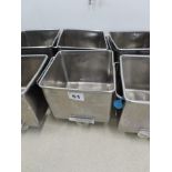 2 X S/S 200 LITRE TOTE BINS.