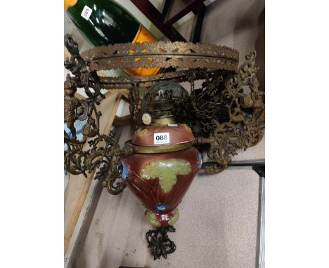 LARGE VICTORIAN HANGING LAMP