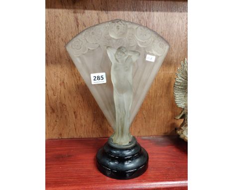 ART DECO GLASS FIGURE LAMP