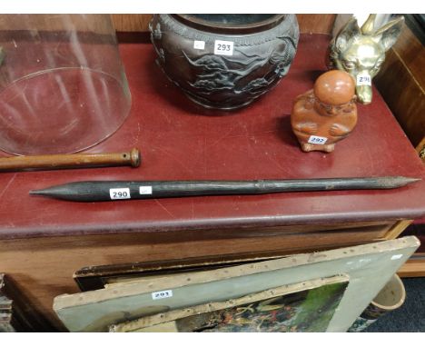 LATE 19TH EARLY 20TH CENTURY AUSTRALIAN ABORIGINAL TRIBAL HUNTING/THROWING STICK