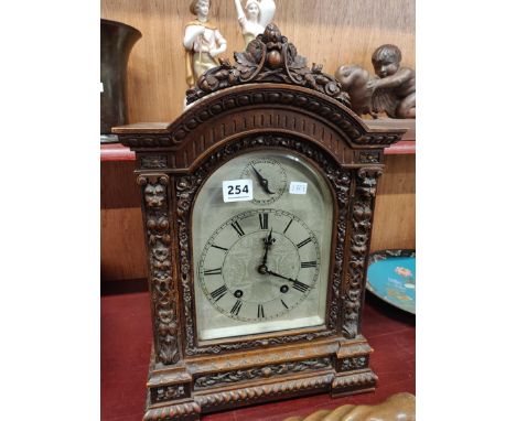 ANTIQUE CARVED BRACKET CLOCKSHARMAN D NEILL RETAILER