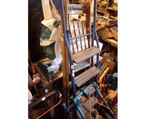 Pair of  5 step wooden step ladders