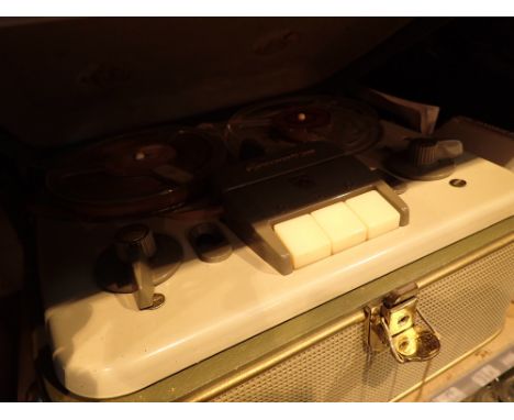 Portable Grundig reel to reel tape recorder 