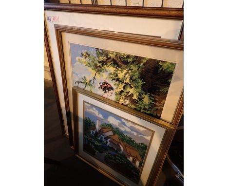 Quantity of framed tapestry