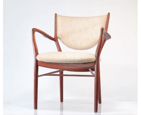 Finn Juhl (1912-1989), NV46, Armchair, Rosewood, Niels Vodder Edition, Date of creation: around 1946, - Weight:  6.80 kg - Re