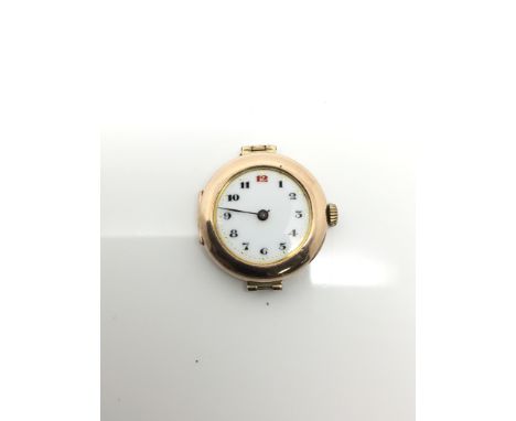 A Vintage Ladies Rolex Watch with a white enamel dial. Not seen working.