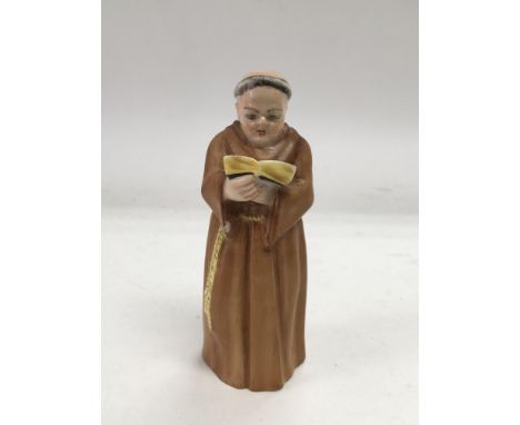 A Royal Worcester candle snuffer in the form of a monk, approx 12cm.
