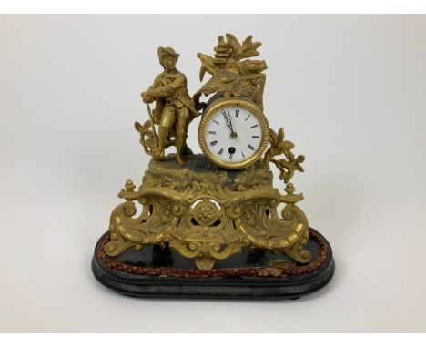 French Gilt Clock 