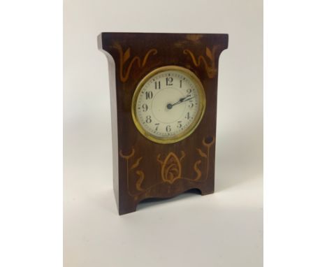 Inlaid Mantle Clock in the Art Nouveau Taste 
