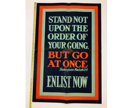Original First World War Poster 