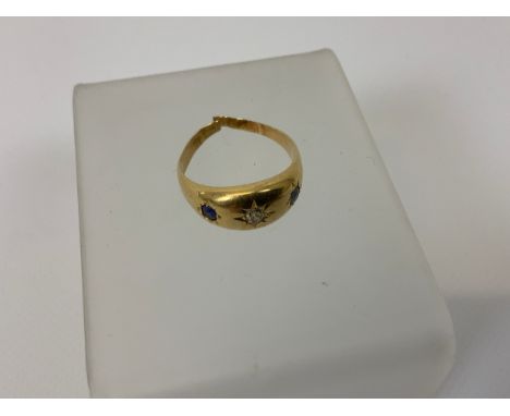 Gold Gypsy Ring - Damaged - Hallmarks Rubbed - 4gms