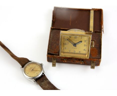  A Rolex Tudor gentleman's Oyster Prince watch in stainless steel case, with brushed matt gold  dial, fitted with centre seco