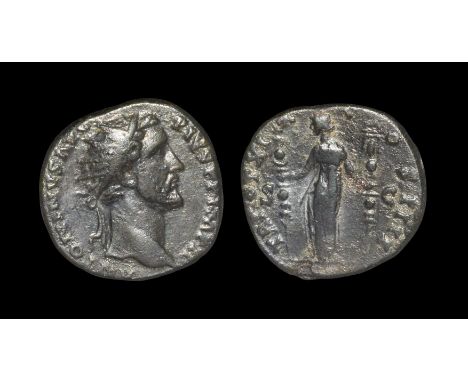 Ancient Roman Imperial Coins - Antoninus Pius - Fides Dupondius 156-157 AD, Rome mint. Obv: ANTONINVS AVG PIVS P P IMP II leg