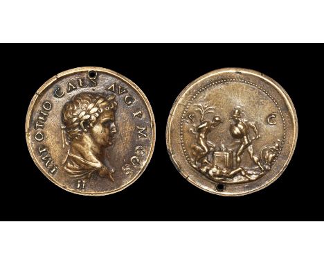 Ancient Roman Imperial Coins - Giovanni Cavino - Italian Renaissance 'Paduan' Medallion of Otho 16th century AD or a little l