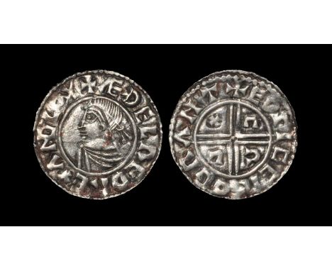 Anglo-Saxon Coins - Aethelred II - Cambridge / Eadsige - Late Transitional CRVX Penny 995-997 AD, late transitional issue, va