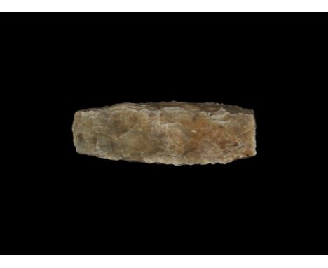 Stone Age Danish Thick-Butted Polished Chisel Neolithic, 5000-3000 BC. A finely made thick-butted chisel with parallel sides 