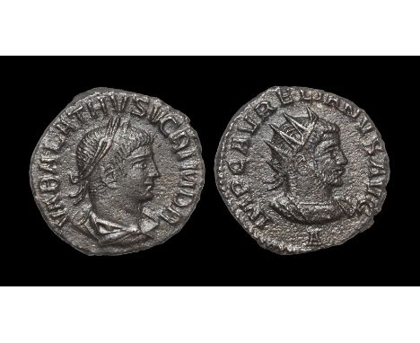 Ancient Roman Imperial Coins - Vabalathus - Double Portrait Antoninianus 271-272 AD, Antioch mint. Obv: VABALATHVS VCRIM DR l