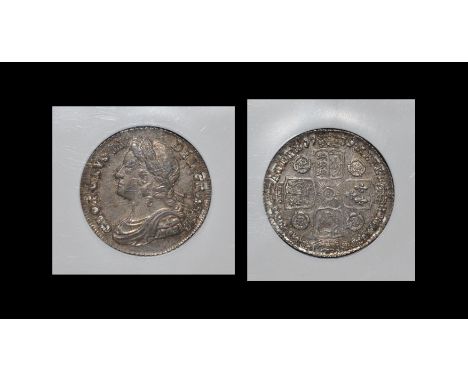 English Milled Coins - George II - 1739 - Shilling Dated 1739. Obv: profile bust with GEORGIVS II DEI GRATIA legend. Rev: cru