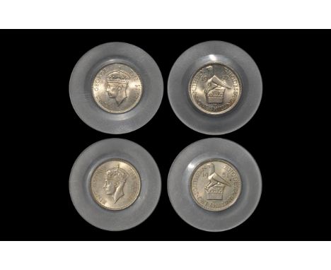 World Coins - Southern Rhodesia - George VI - 1951, 1952 - Shilling Group [2] Dated 1951 and 1952. Obvs: profile bust with KI