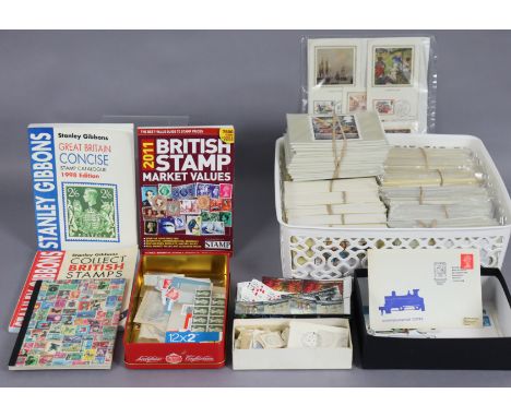 A collection of GB stamps, circa 1971-1996, contained in 8 ring-binder albums; a World collection in 5 ditto albums; a collec