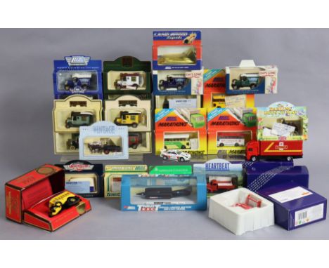 Approximately thirty various die-cast scale model vehicles by Corgi, Lledo; &amp; others, all boxed. 