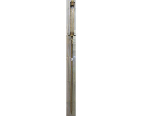 G.H. Zeal of London Brass Stick Barometer.  (B.P. 21% + VAT) 