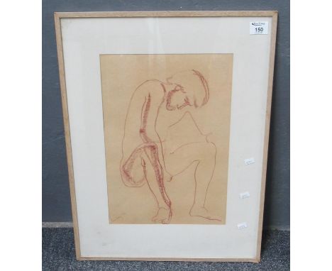 Dina Brodsky, (Mid 20th Century), Portrait of a Seated Man, Signed 1882.  41cm x 29cm approx.   framed and glazed.  (B.P. 21%
