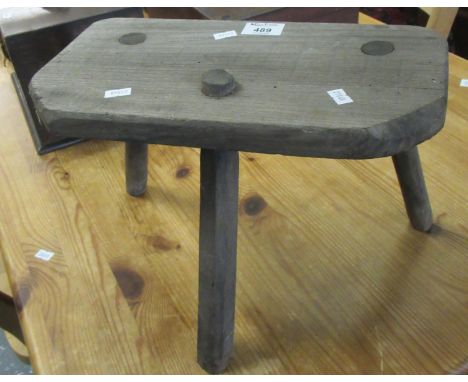 Rustic milking stool.   (B.P. 21% + VAT) 