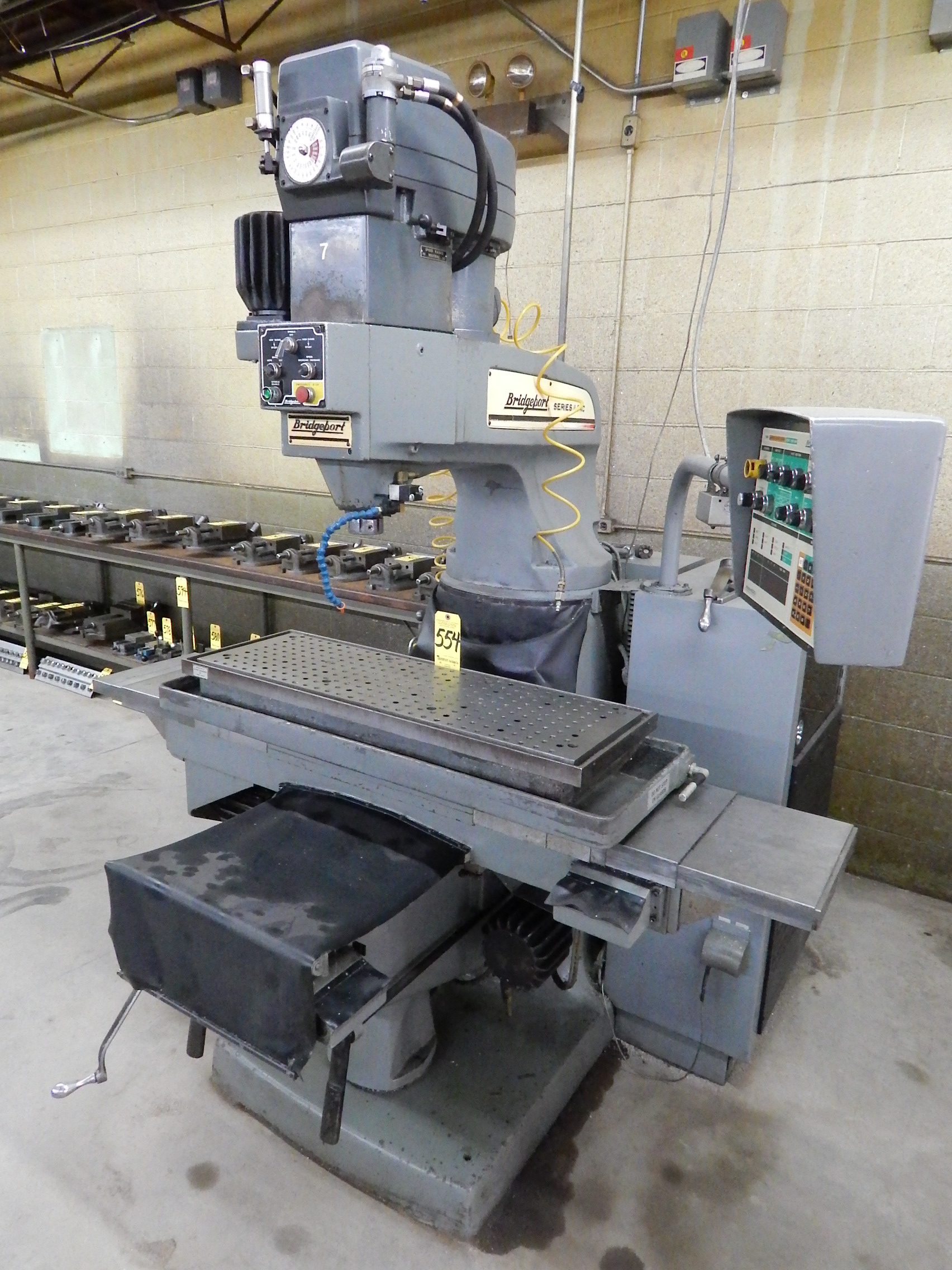 Bridgeport Series II, Ridgid Ram CNC Knee Mill, S/N 2CNC375, Bridgeport ...