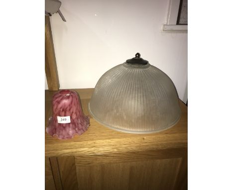 2 VINTAGE LIGHT SHADES