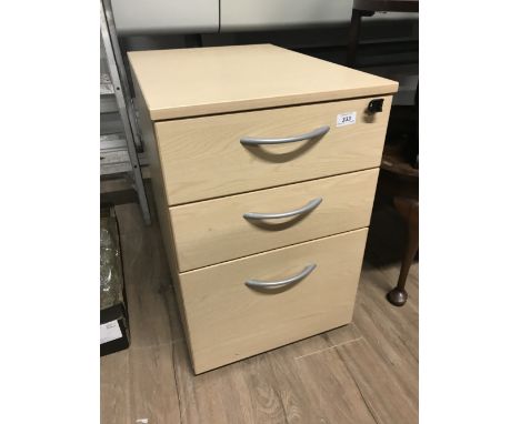 LIGHT WOOD FILING CABINET