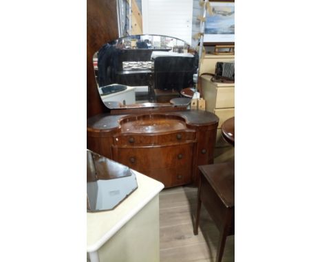 VINTAGE SATIN WALNUT 3 PIECE BEDROOM SUITE