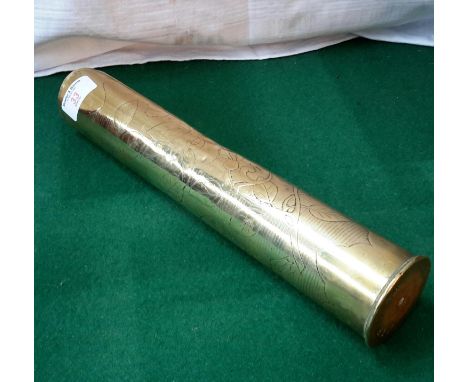 1902 trench art flower design shell 
