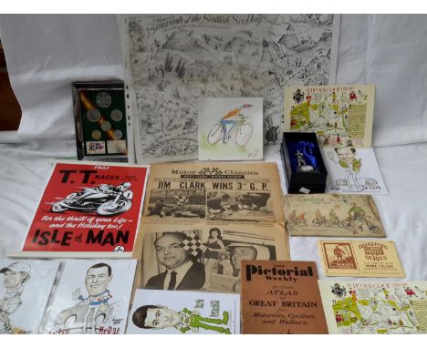 A selection of sporting memorabilia 