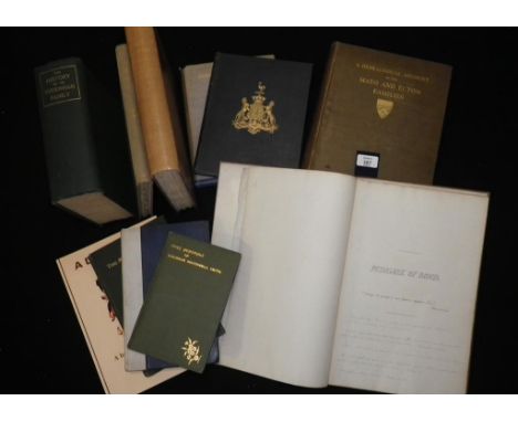 BOND, T. Pedigree of Bond. 21pp. manuscript pedigree by Thomas Bond, signed and dated 1834. MAYO, C. A Genealogical Account o