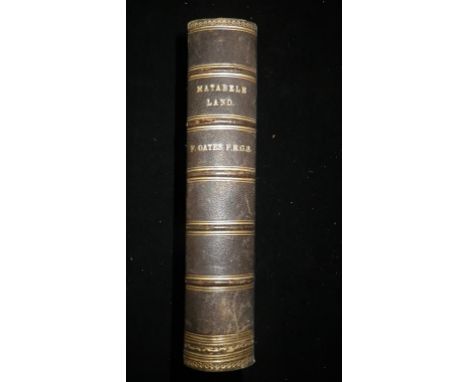 OATES, Frank. Matabele Land and the Victoria Falls. Ed. C.G. Oates. Portrait, maps, colour plates. Kegan Paul, 1881, 1st edn.