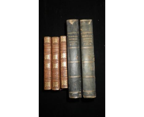 MARSHALL, W. The Rural Economy of the Southern Counties. [Maps.] G. Nichol, 1798, 2 vols., half calf. SOUTHEY, R. Letters fro