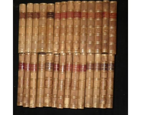 MARSHALL, George, ed. The Genealogist. Vols. I-VII, New Series Vols. I-XXI. Various publishers, 1877-1905, 28 vols., half cal