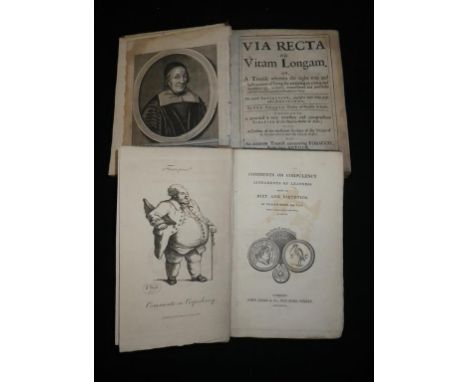 VENNER, Tobias. Via Recta ad Vitam Longam. Or, A treatise wherein the right way and best manner of living for attaining to a 