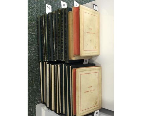 PIPE ROLL SOCIETY. Publications. Vols. I-XXII. 1884-97, 22 vols., cloth gilt, all limited to ca. 300 copies; and 6 other Soci