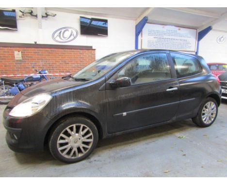 Make &amp; Model: Renault Clio Dyn Turbo 100Date of Reg: EO09 YHHColour: Blackcc: 1149MoT: 11-11-2021Fuel Type: PETROLMileage
