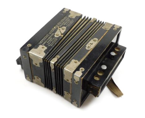 A late 19thC German Imperial accordion, Vox Humana, patented 1889.