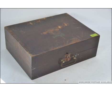 A cased Ellams Duplicator in original box and roller. Measures: 39cms wide.