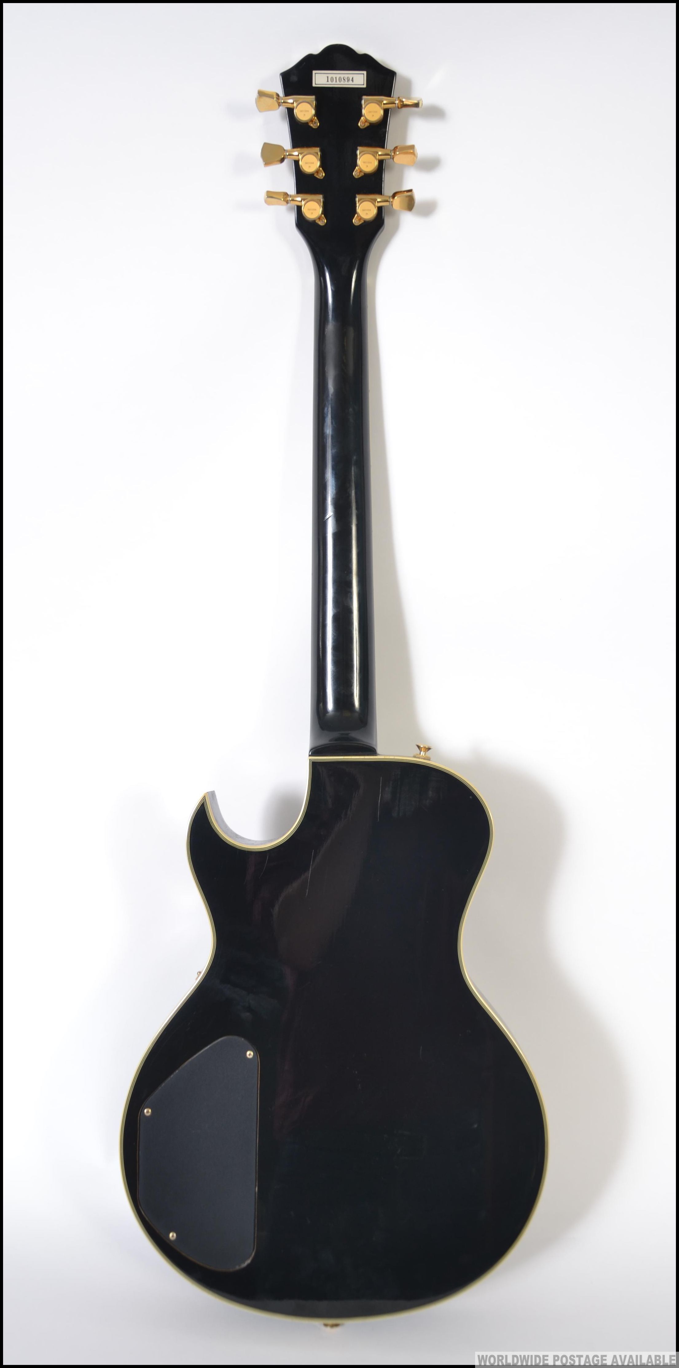 Washburn WP80 Les Paul custom style electric guitar, black finish