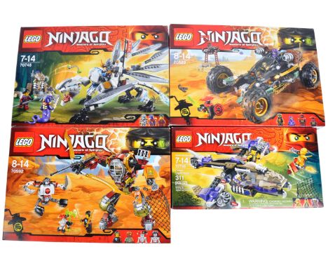 Lego Sets - Lego Ninjago Masters of Spinjitzu - a collection of x4 original boxed Lego Ninjago Masters of Spinjitzu sets comp