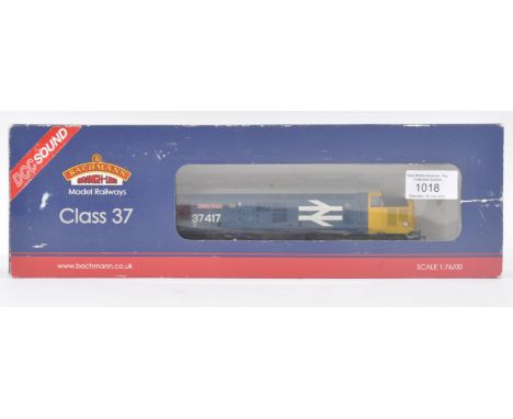 An original Bachmann made Branch Line 00 gauge model railway diesel trainset locomotive engine No. 32-377DS Class 37 Diesel 3