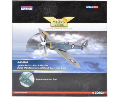 Corgi Aviation Archive - AA38704 - a 1/72 scale Spitfire PRXIX - PS915 ' The Last ' Battle Of Britain Memorial Flight, Coning