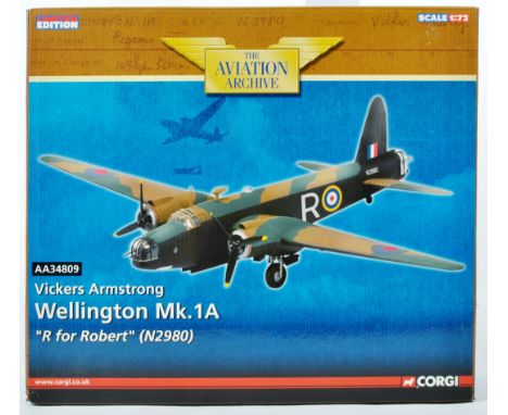 A Corgi made Aviation Archive 1/72 scale boxed military Limited Edition diecast scale model plane AA34809 ' Vickers Armstrong