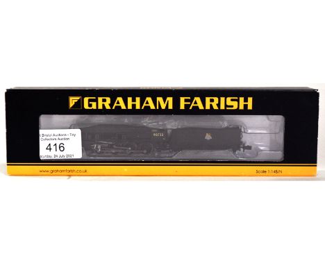 An original boxed Graham Farish made N gauge model railway trainset locomotive engine No. 372-425 WD Austerity Class 90732 Br