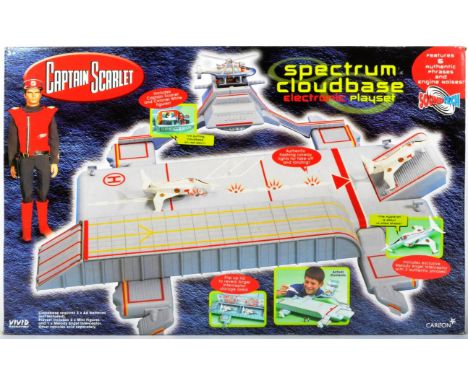 An original boxed Vivid Imaginations made Captain Scarlet Spectrum Cloudbase electronic action figure playset. The set featur